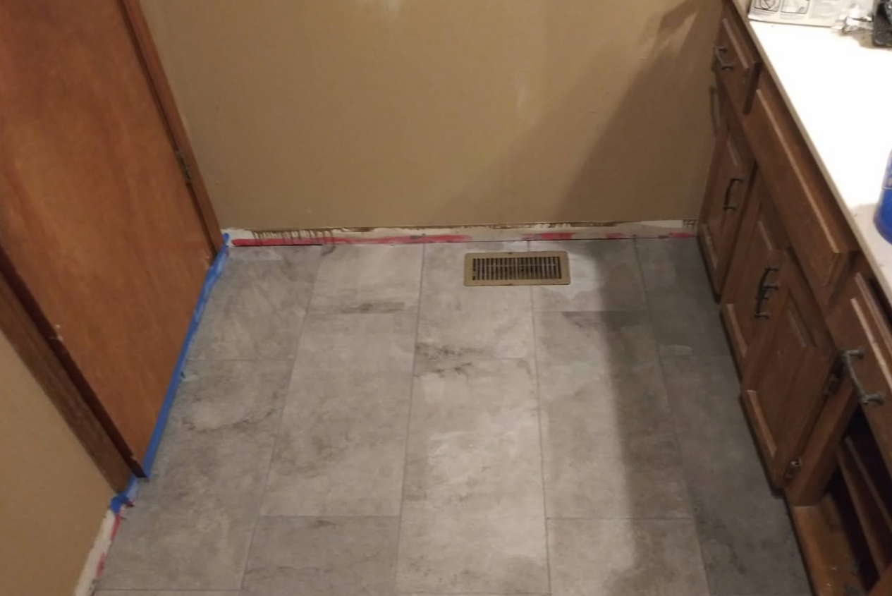 Subfloor preparation prior to installation
