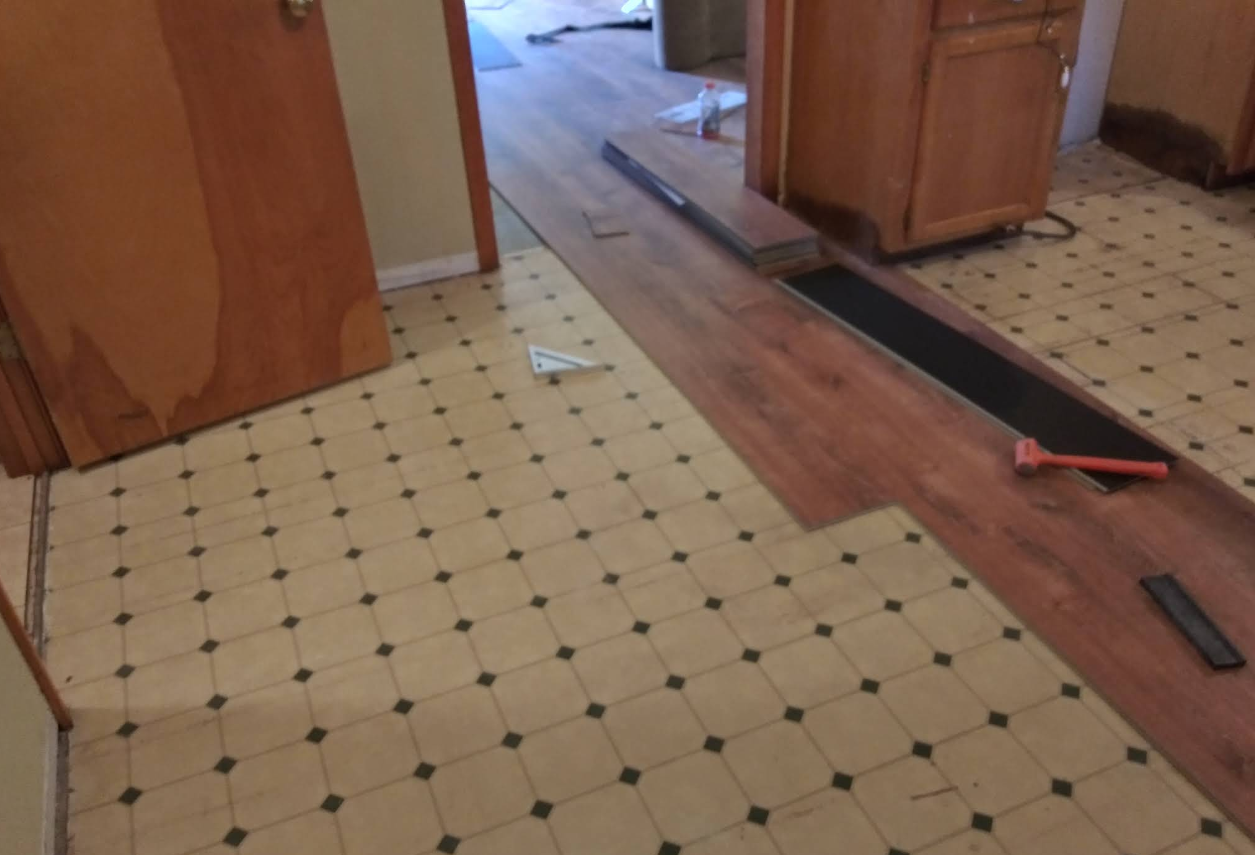Bathroom interior with new finish